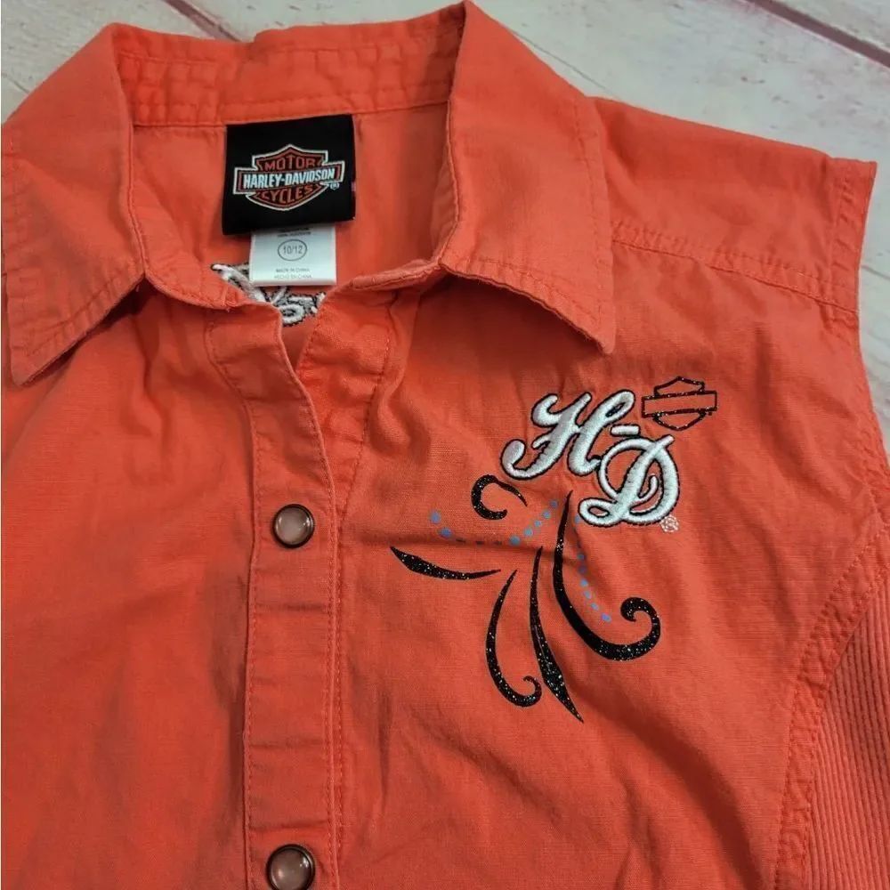Harley Davidson Tank top L10/12 - Picture 2 of 5